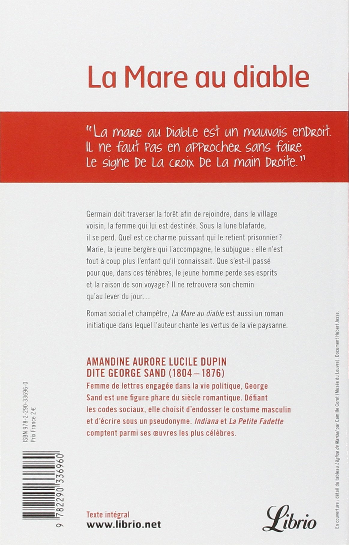 La Mare Au Diable Amazon Co Uk Sand George 9782290336960 Books