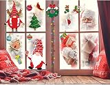 Fancy Daily 400 Pcs Christmas Window Stickers 10 Sheets Reusable PVC view 6