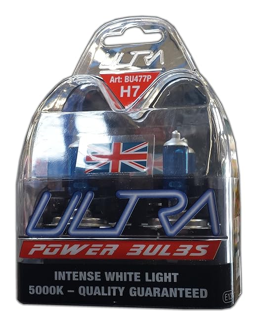 title=Ultra H7 12v 55w 5000K Xenon Power Bulbs