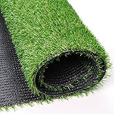 PENFHF Artificial Turf Grass 4 FT 10 in X 8 FT, Fake Grass Rug Realistic Grass Carpet 0.8" Pile Outdoor Indoor, Synthetic Mat with Drainage for Dogs, Patio, Backyard, Balcony, Custom Size