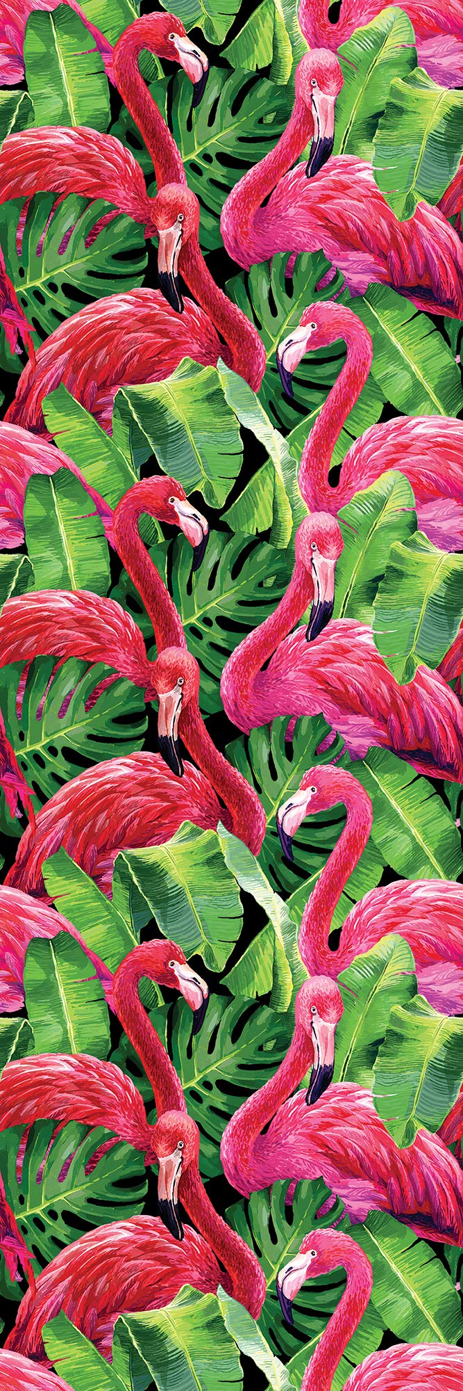 Global Fusion Flamingos Repeating Wall Panel