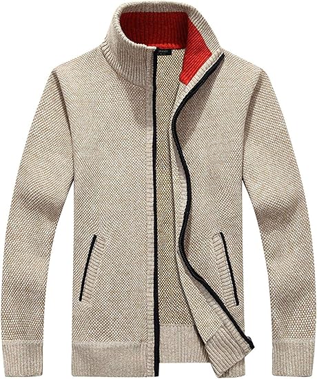 mens thin zip up cardigan