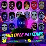 MEGOO LED Mask with App Bluetooth Programmable 45 Modes 70 Images Halloween view 2