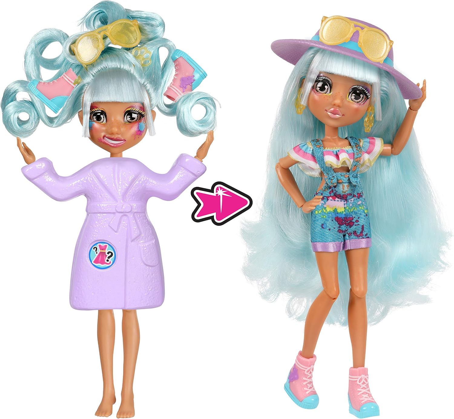 FailFix Total Makeover Doll Pack-@PrettyArtee, Blue, L: 6.8cm / W: 23.4cm / H: 30.5cm