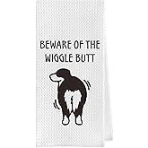 Geqtt Australian Shepherd Dish Towels - Funny Australian Shepherd Waffle Weave Decorative Kitchen Towels, Hand Towel, Tea Towel (16×24 Inches)
