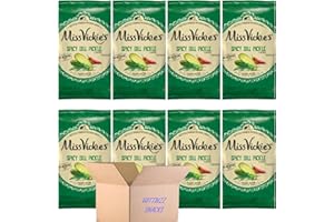 Wittbizz Snacks Ms. Vickys, Kettle Cooked Spicy Dill Pickle Chips, 1.37oz (8 Packs)