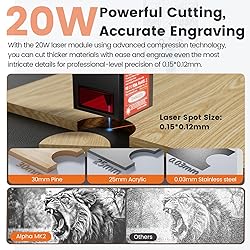 Algolaser 20W Laser Engraver Machine - Alpha MK2
