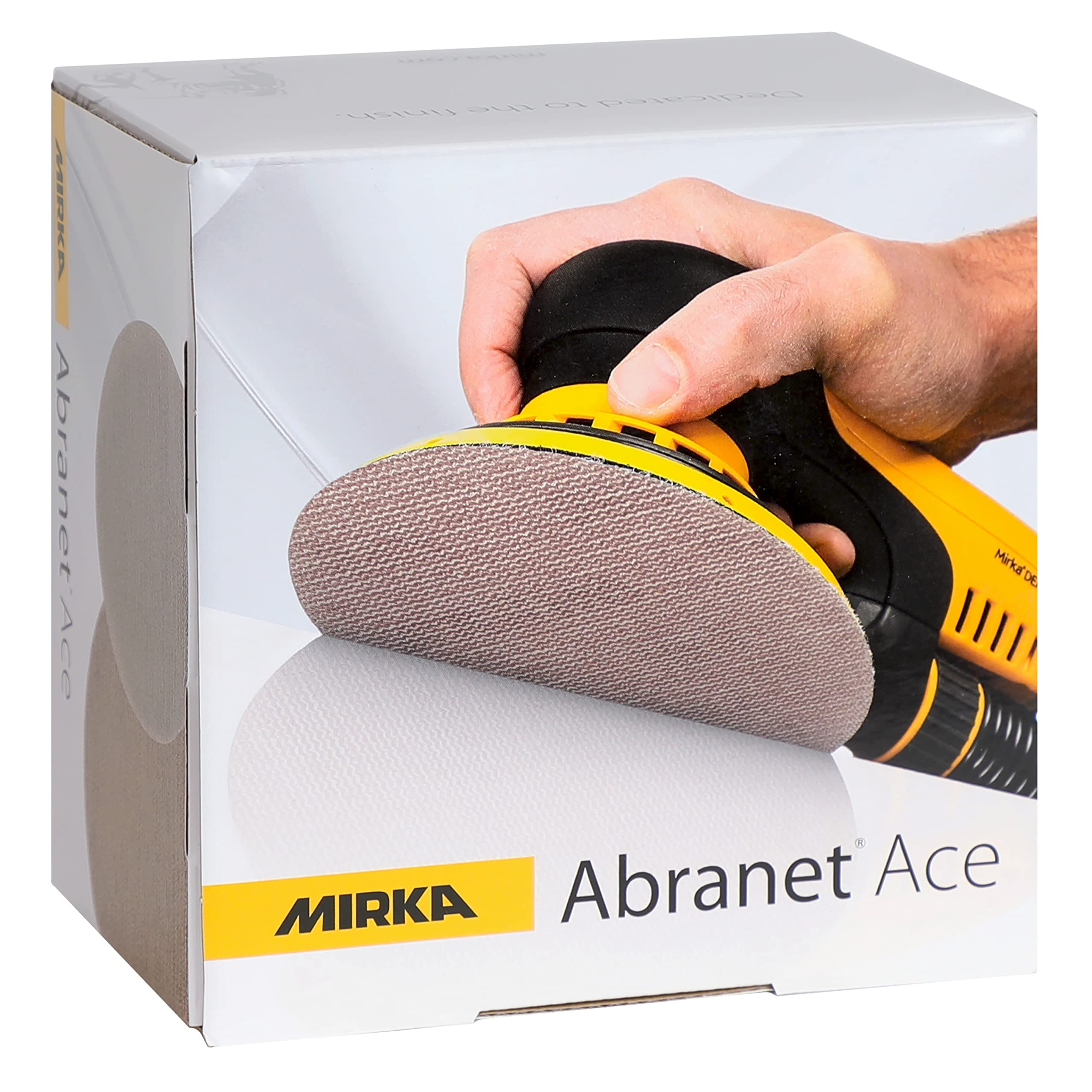 Mirka Abranet Ace net sanding discs Ø 125mm Hook & Loop/grit P80 / 50 pcs/For all 125mm random orbit sanders and grinders/Semi-ceramic/For sanding hard surfaces, wood, metal
