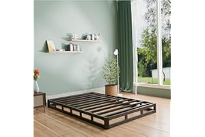 FMDMR Twin Box Spring 4 Inch - Low Profile Box Spring Twin, Heavy Duty Mattress Foundation Metal Bed Base with Fabric Cover, Noise Free, Easy Assembly, Non-Slip, 2500lbs Max