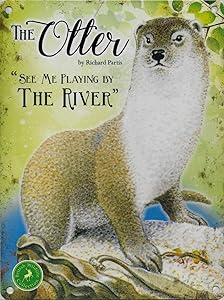 Otter See Me Playing in The River Vintage Retro Metal Tin Sign Home Bar Kitchen Farmhouse Garden Decor Signs Gifts 8X12Inch