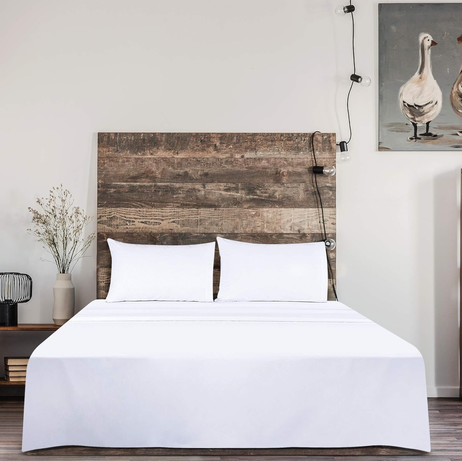 Utopia Bedding Flat Sheets - Pack of 6 - Soft Brushed Microfiber Fabric - Shrinkage & Fade Resistant Top Sheets - Easy Care (Twin, White): Home & Kitchen