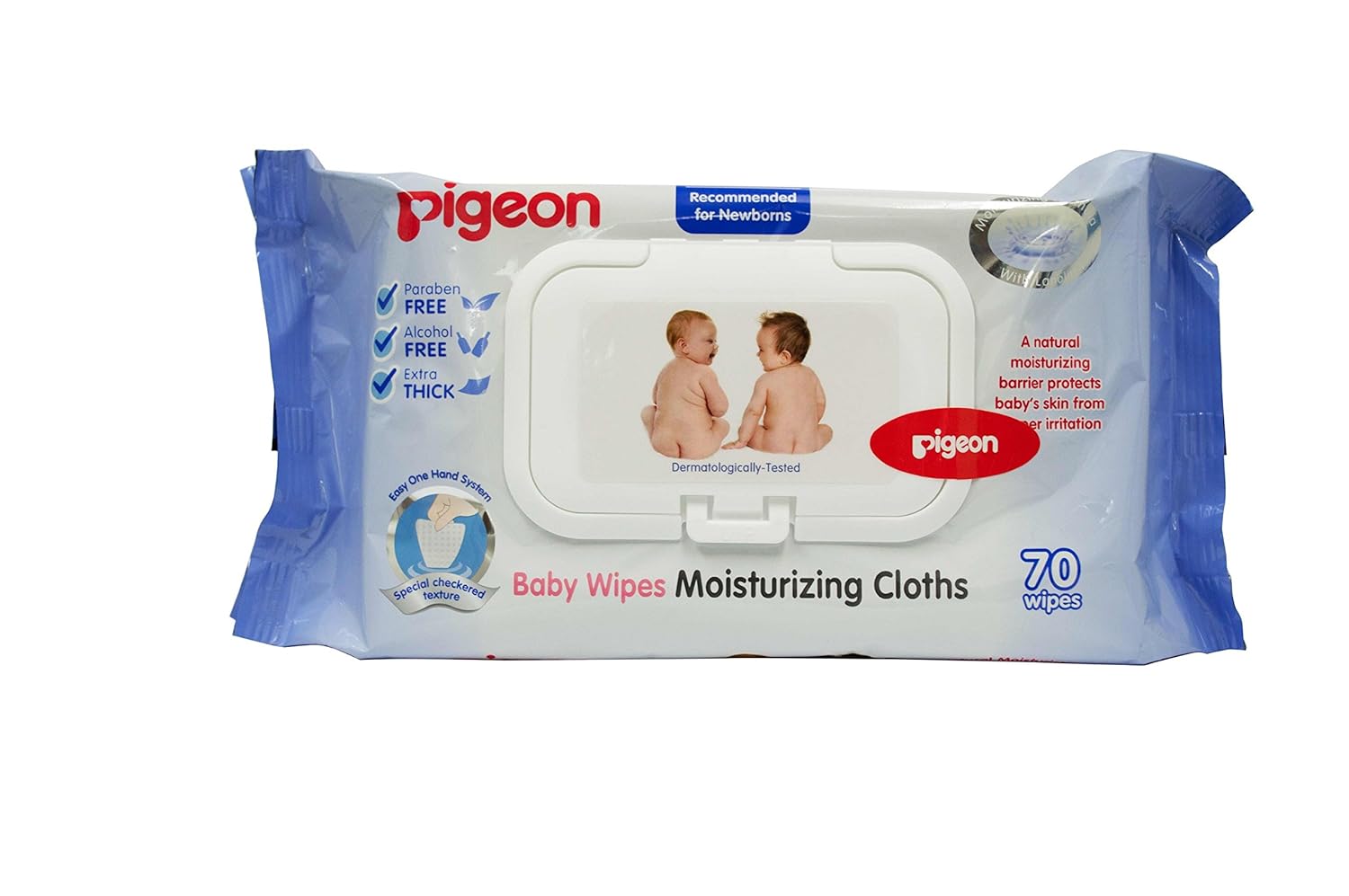 New Pigeon Baby Wipes Moisturizing Cloths 70 wipes Alcohol