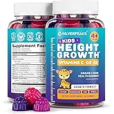 Height Growth Gummies for Kids - Growth Vitamins for Teens, Height Increase Multivitamin for Boys & Girls with Calcium Vitamin D C K2 Magnesium Zinc, Natural Height Growth Maximizer Supplement, 60 PCS