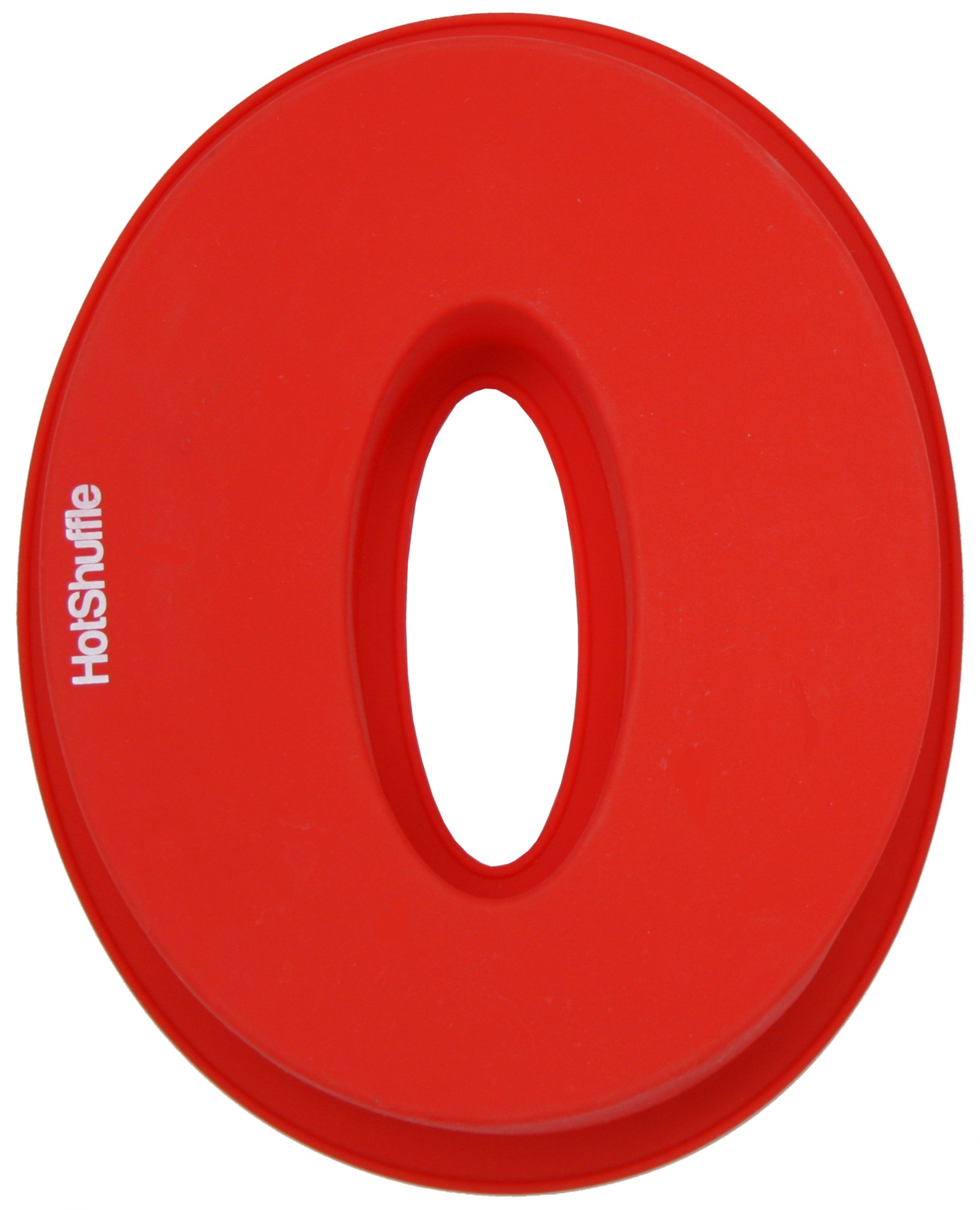 HotShuffle 13 Inch (33cm) XL Silicone Number Cake Tin Mould Baking Birthday Anniversary (Number 0)