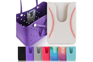 Tributary Brands - Baseball Phone Holder for Bogg Bag and Simple Modern Bag - Made of Silicone and Fits All Phone Sizes