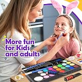 Grriopi Face Painting Kit 28 Colors 30 Templates 3 Brushes Kids Gift view 4