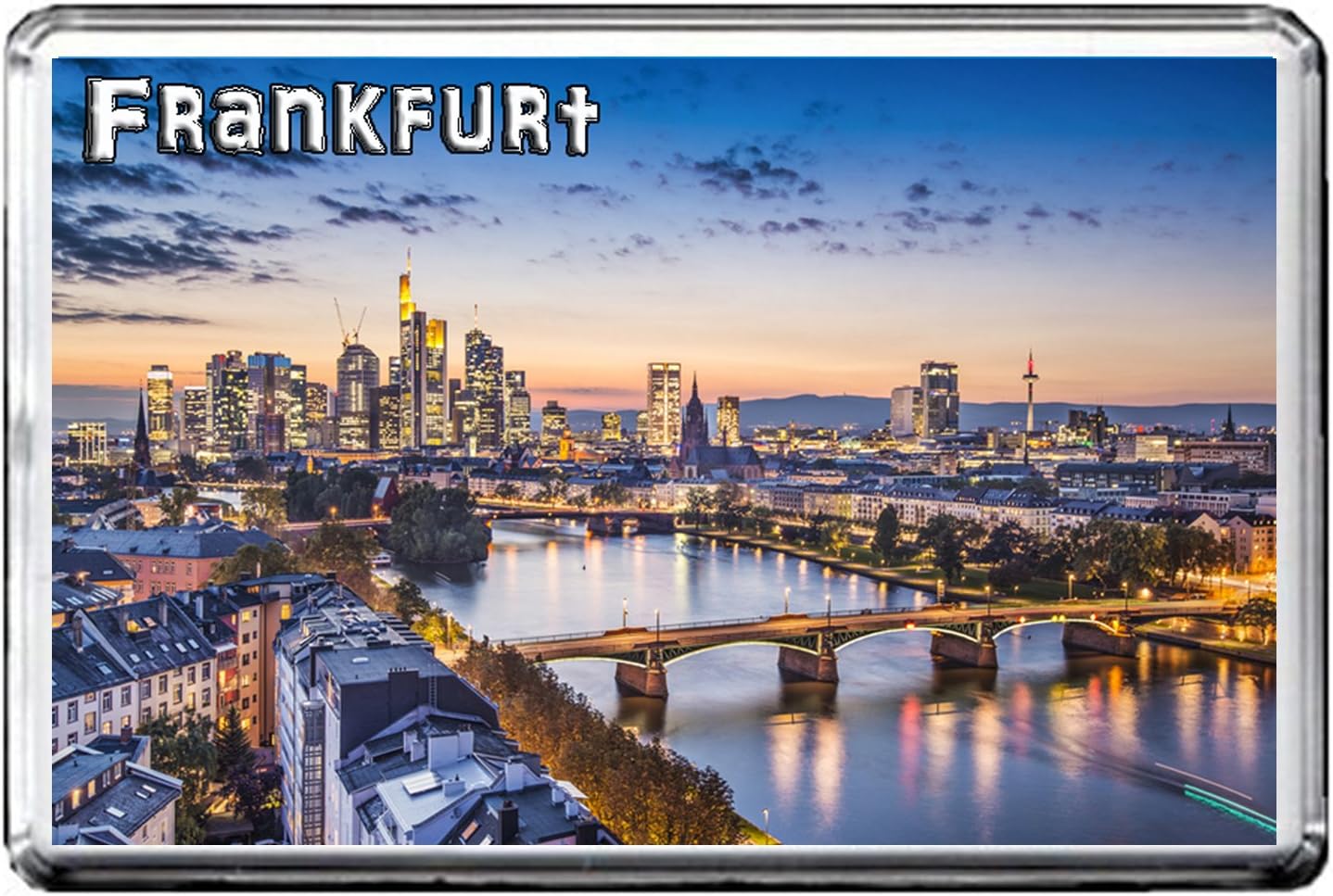 0349 FRANKFURT FRIDGE MAGNET THE CITY OF GERMANY REFRIGERATOR MAGNET GERMANY LANDMARKS, GERMANY ATTRACTIONS