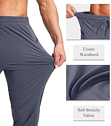 G Gradual Men's Joggers Pants with Zipper Pockets