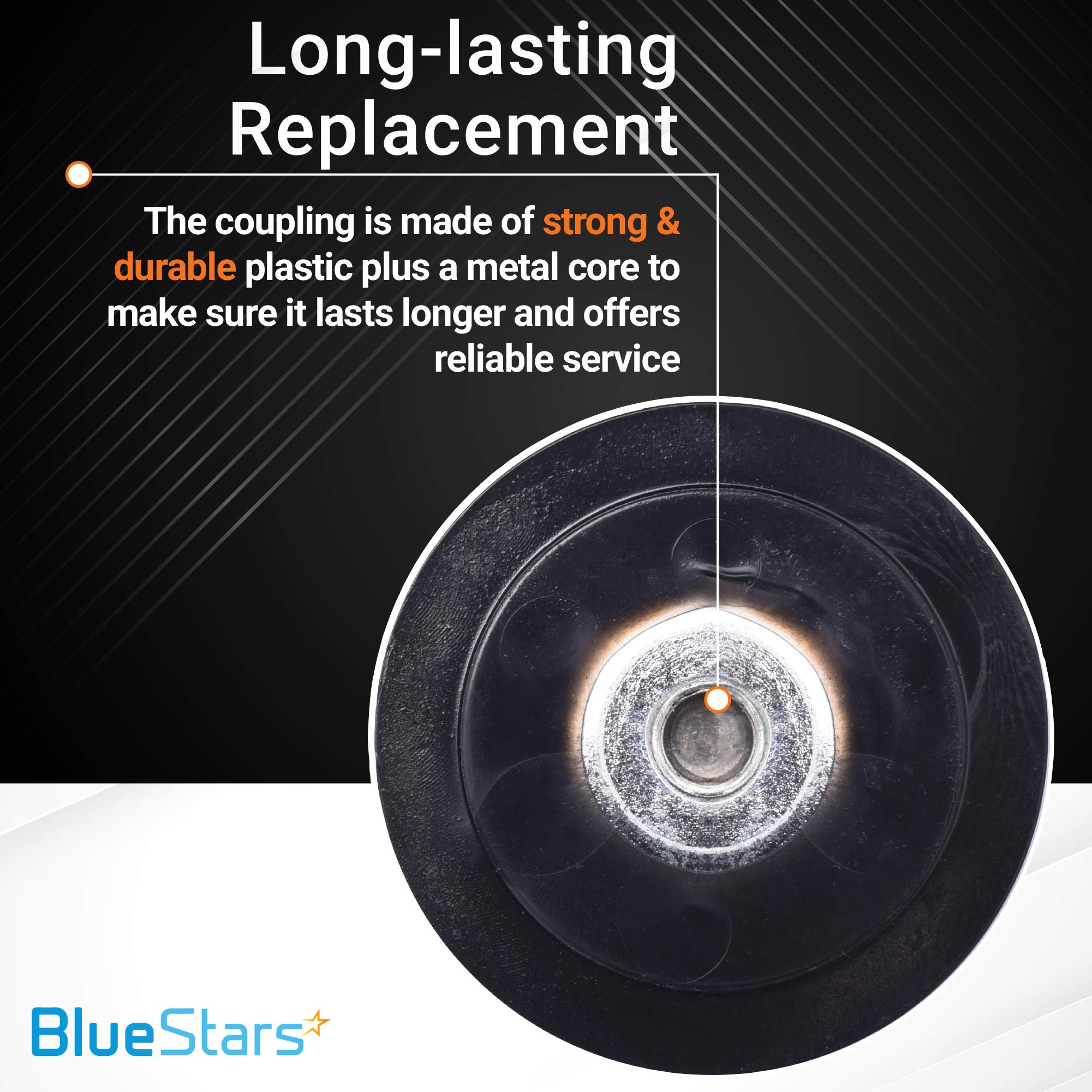BlueStars Ultra Durable 9704230 Blender Drive Coupling Replacement part by Blue Stars – Compatible with KitchenAid KSB5WH KSB5 KSB3 Blenders – Replaces WP9704230VP WP9704230 AP6013694 - PACK OF 2