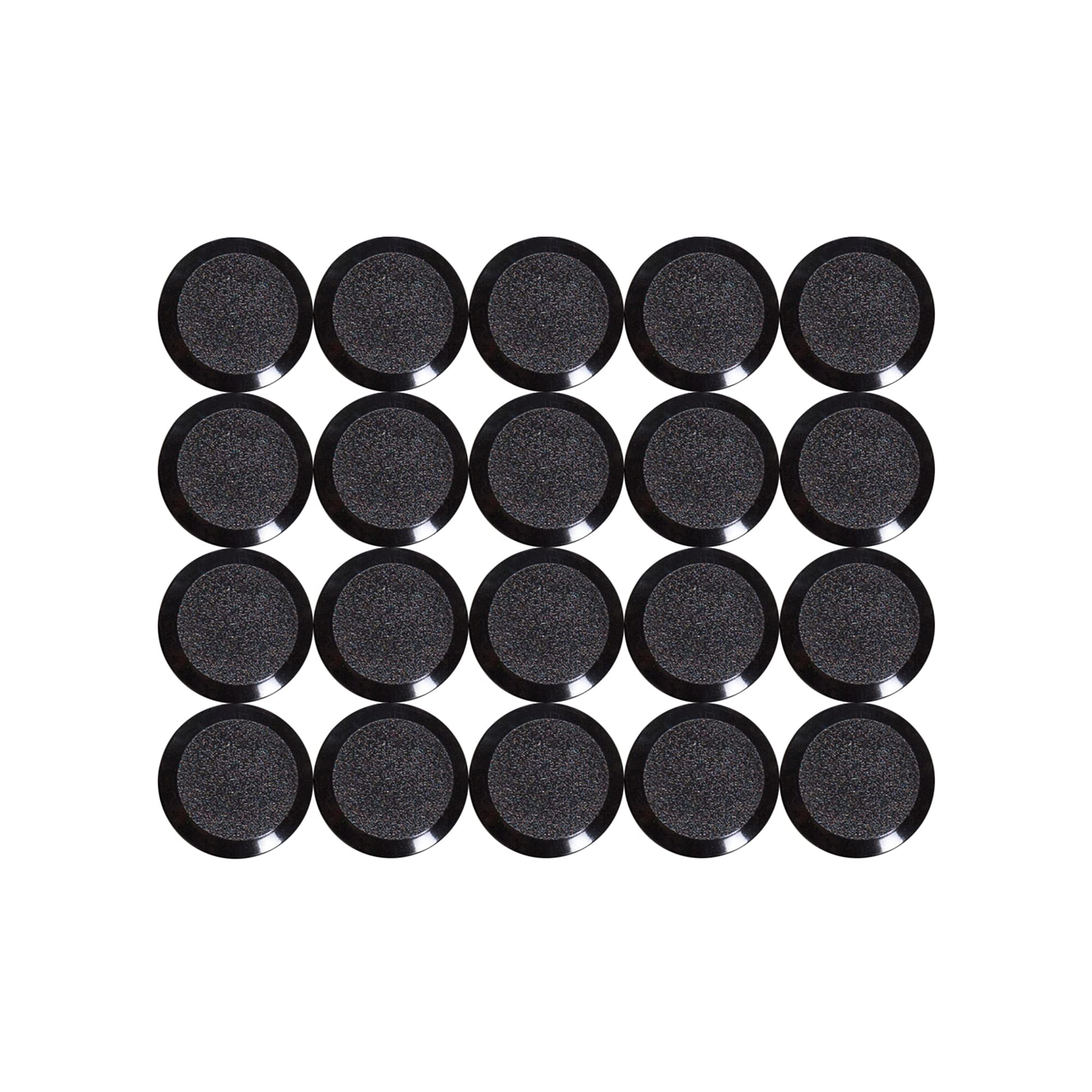 MAUL 15 mm 0.17 kg Maulpro High Quality Round Magnet for Whiteboards - Black (Pack of 20)