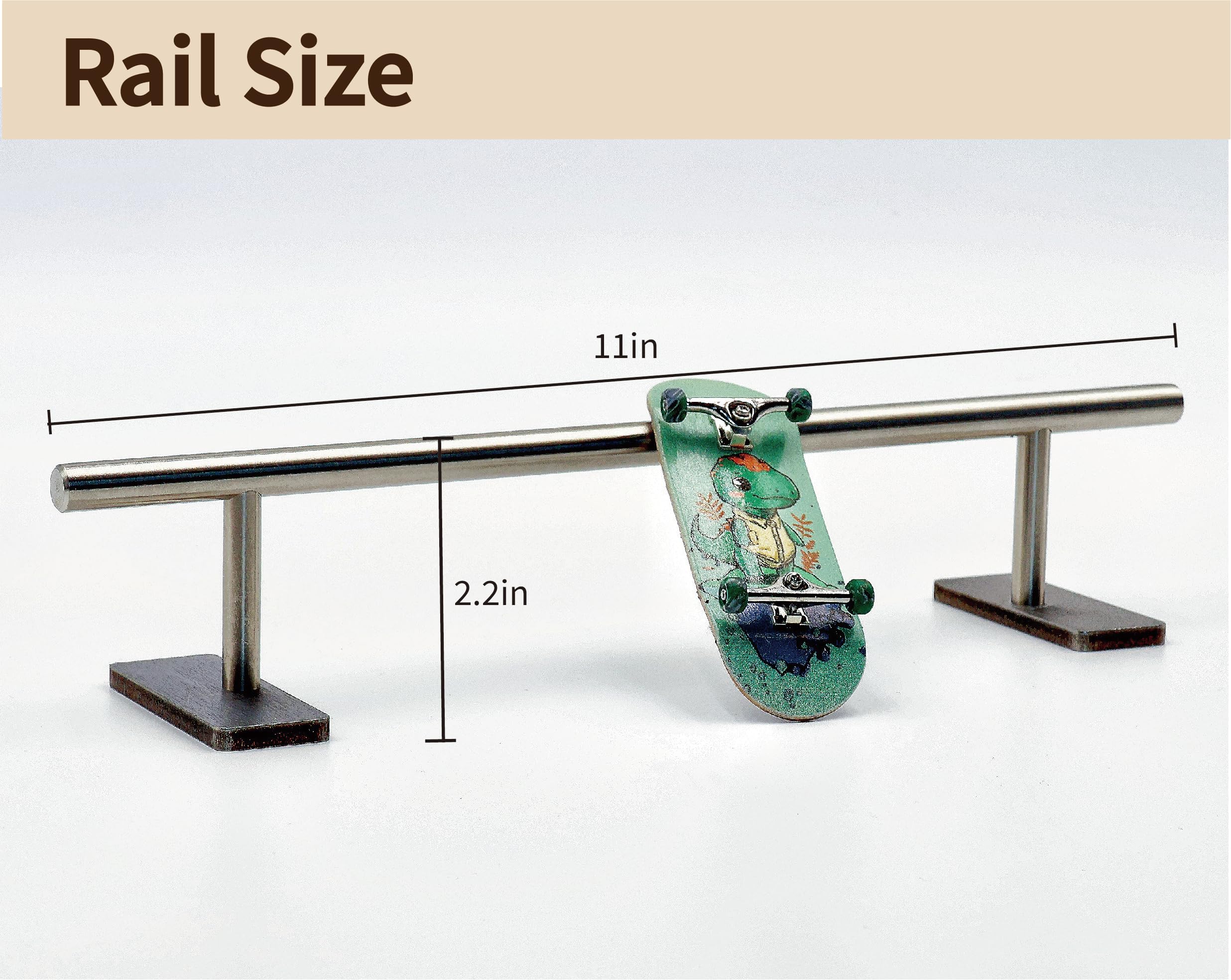 Fingerboard Rail Obstacles Self Assembled Made of Solid Stainless Steel for Pro Finger Skateboard (11