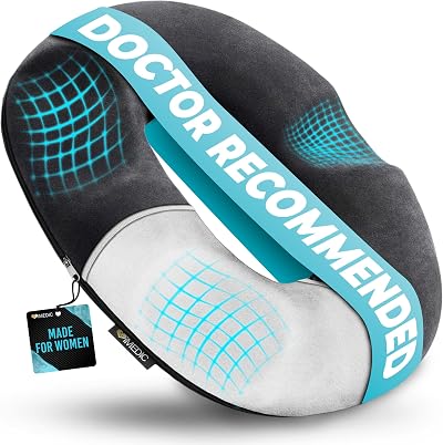 iMedic Memory Foam Donut Cushion – Ergonomic Seat Cushion for Tailbone Pain