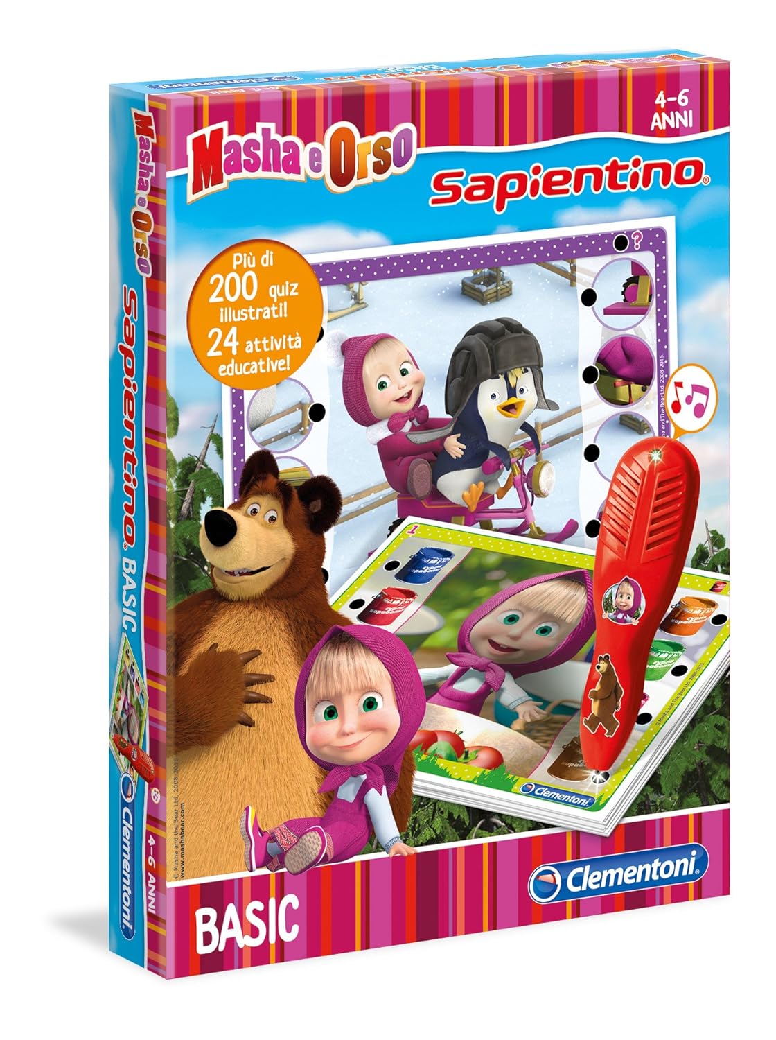 Clementoni Penna Basic Masha e Orso Amazon Giochi e giocattoli