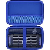 co2CREA Hard Travel Case for Anker Soundcore Boom 3i Speaker, Shockproof Protective Storage Bag with Handle and Mesh Pocket, Blue Case