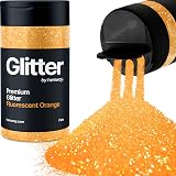 Hemway Fluorescent Orange Glitter Shaker 130g Fine Resin Epoxy Craft Glitter
