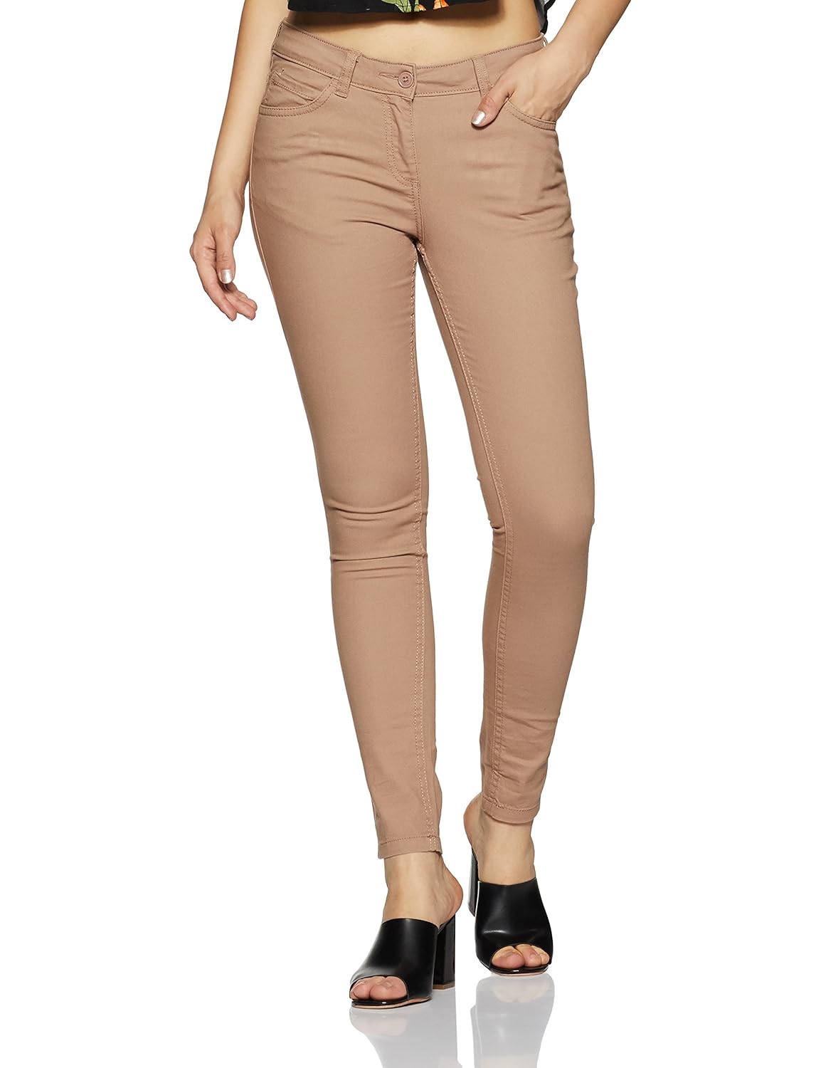 honey by pantaloons womens solid chino