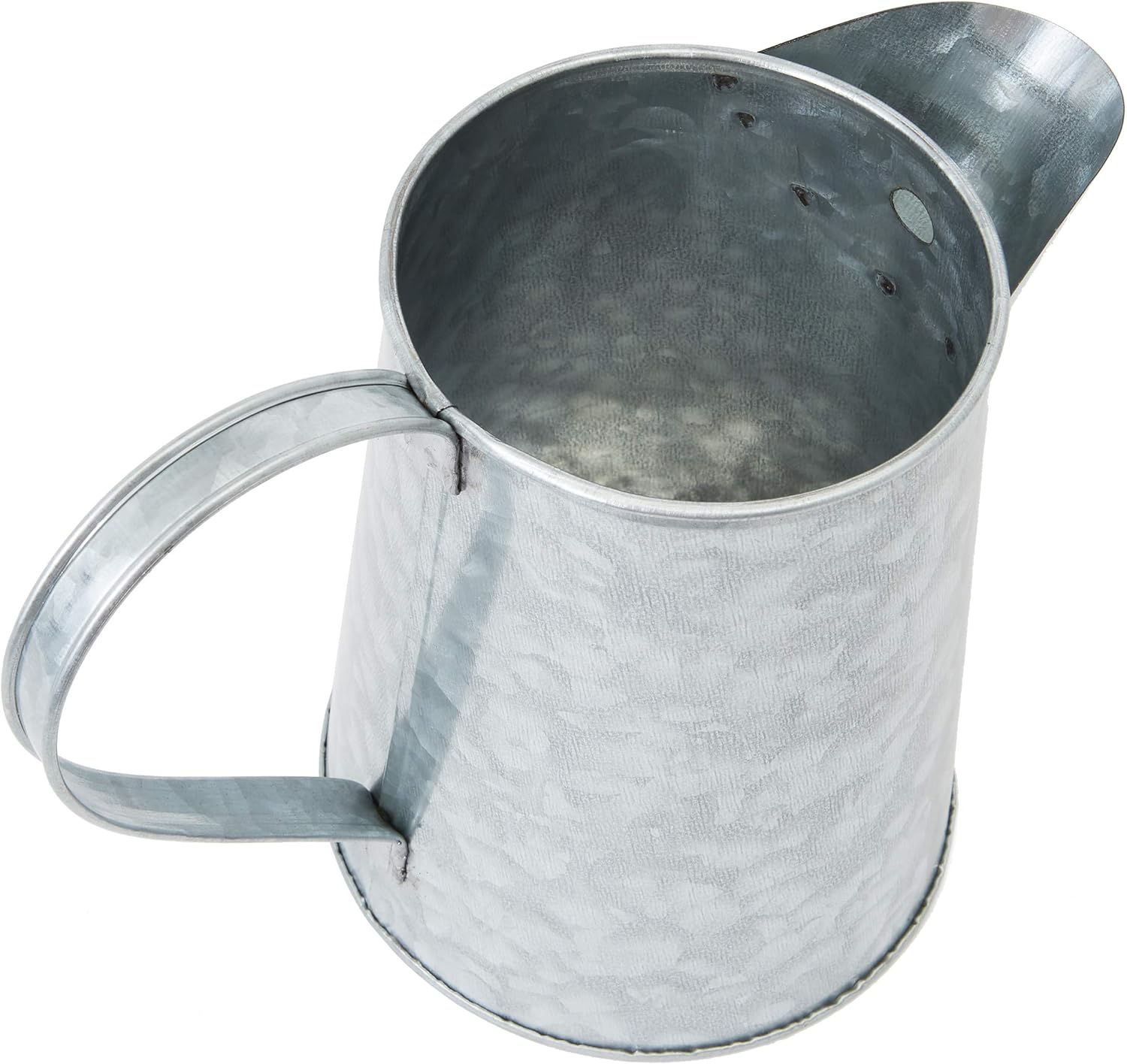 Galvanized Metal Jug for Home Decoration (6 Inches, 2 Pack) : Garden & Outdoor