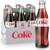 Diet Coke Glass Bottle, 8 fl oz, 6 Pack