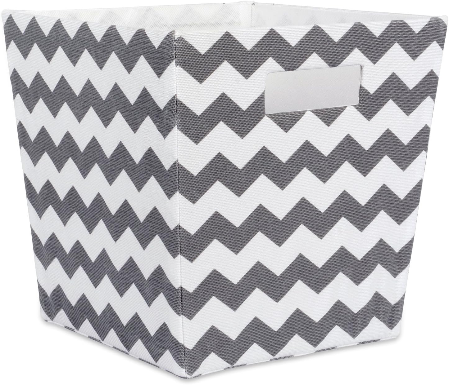 DII Fabric Trapezoid Storage Container for Nurseries, Offices, Closets, Home Décor, Cube Organizer & Everyday Use, (Large Cube - 13x13x13
