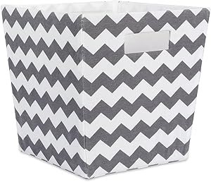 DII Fabric Trapezoid Storage Container for Nurseries, Offices, Closets, Home Décor, Cube Organizer & Everyday Use, (Large Cube - 13x13x13