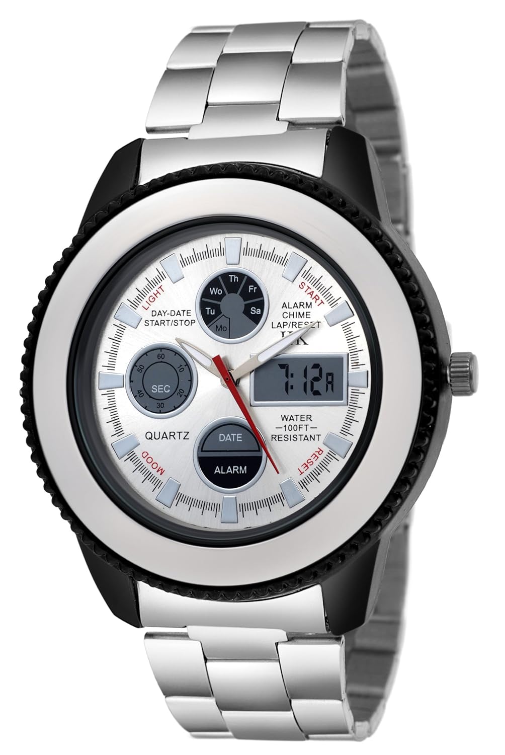 iik collection silver dial analogue men's and boys watch by kt fashions (iik-810m)