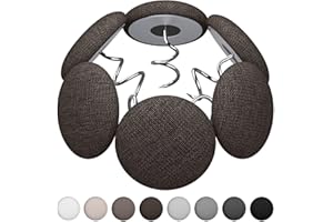 MAICOBI Flax Button Twist Pins – Secure Bed Skirts, Sofa Covers, Upholstery, Armchair Caddies & Slipcovers, Dark Brown 12 Pack