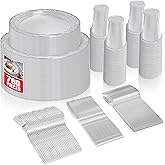 780 Piece Clear Plastic Dinnerware Set, Service for 120 Guests, Heavy Duty Every Day Use Plastic Plates, Cups, and Utensils, Disposable Dinnerware Set for Weddings, Graduations, and Birthday Parties