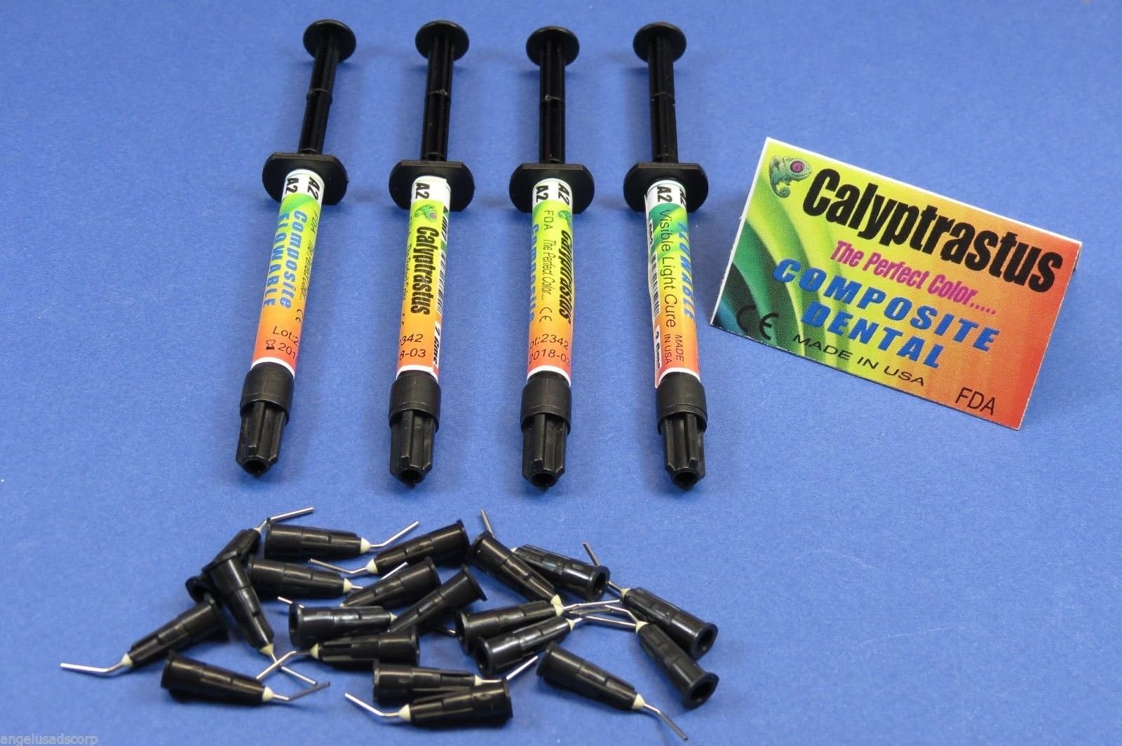 Dental Light Activated VLC Flowable Refill A2 Set / 4 CALYPTRATUS