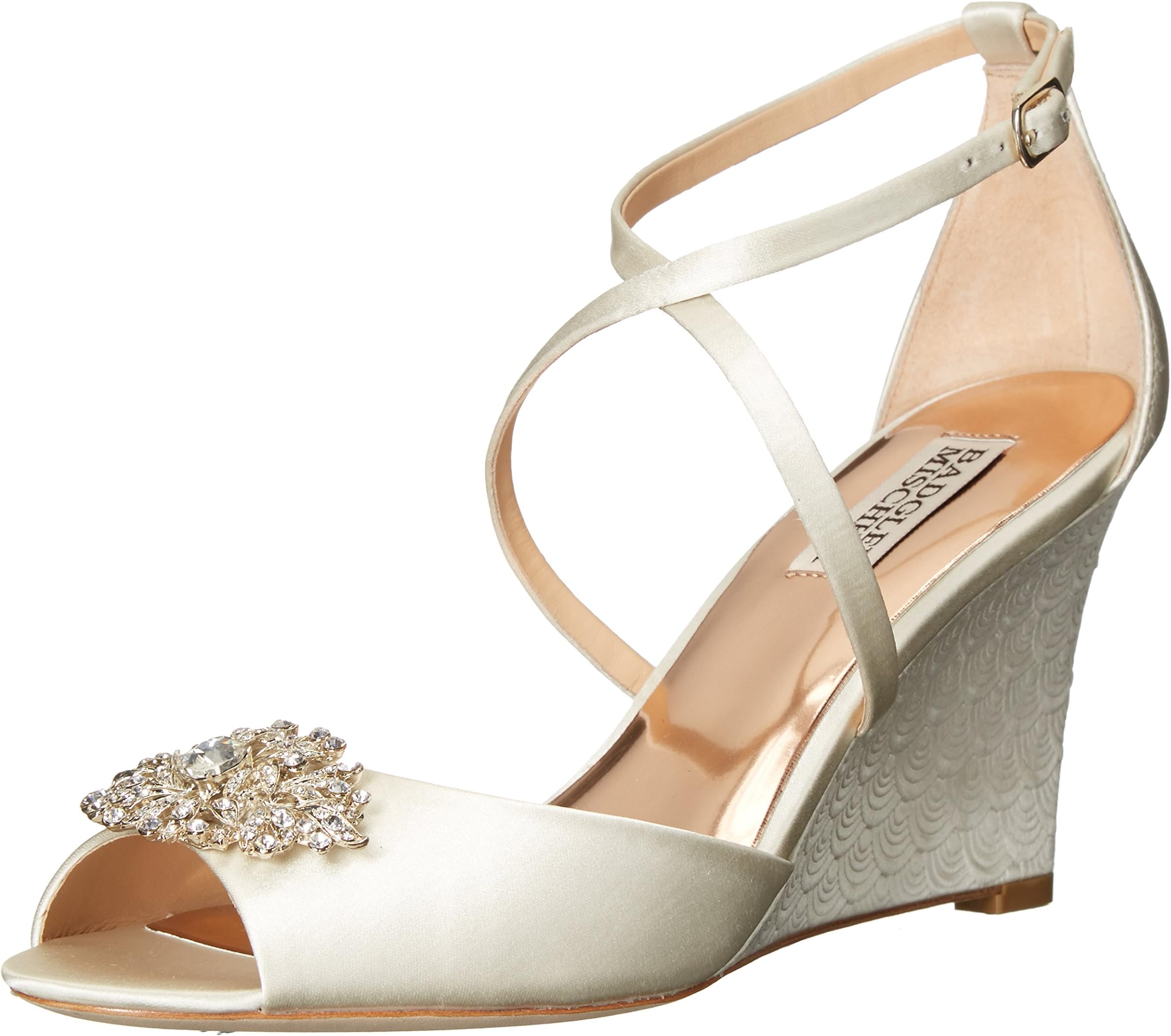 Badgley Mischka Women's Abigail Wedge Sandal