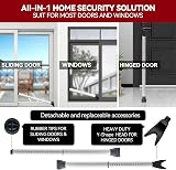 AceMining Security Bar Heavy Duty Door Stopper Sliding Patio Door Adjustable view 2
