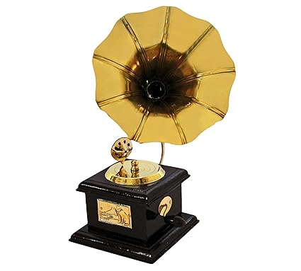 ITOS365 Handmade Vintage Dummy Gramophone Showpiece Only for Home Decor