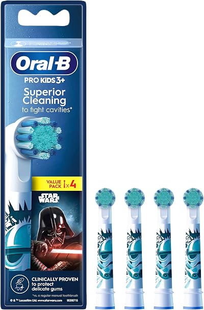 Oral-B Pro Kids Disney Star Wars Electric Toothbrush Heads 4 Pack