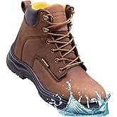 EVERBOOTS ULTRA DRY Men's Waterproof Hiking Work Boots, Lightweight Ultility Leather Shoes, Water Proof Tactical Military Outdoor Ankle Mens Boot for Construction, Roofing, Hunting, Winter Trails