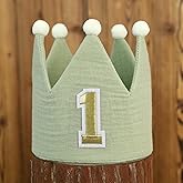 DCJHFJ Handmade Crown Hat 1st Birthday for Baby Boy Girl 1-3 Years Birthday Party Decoration Headband
