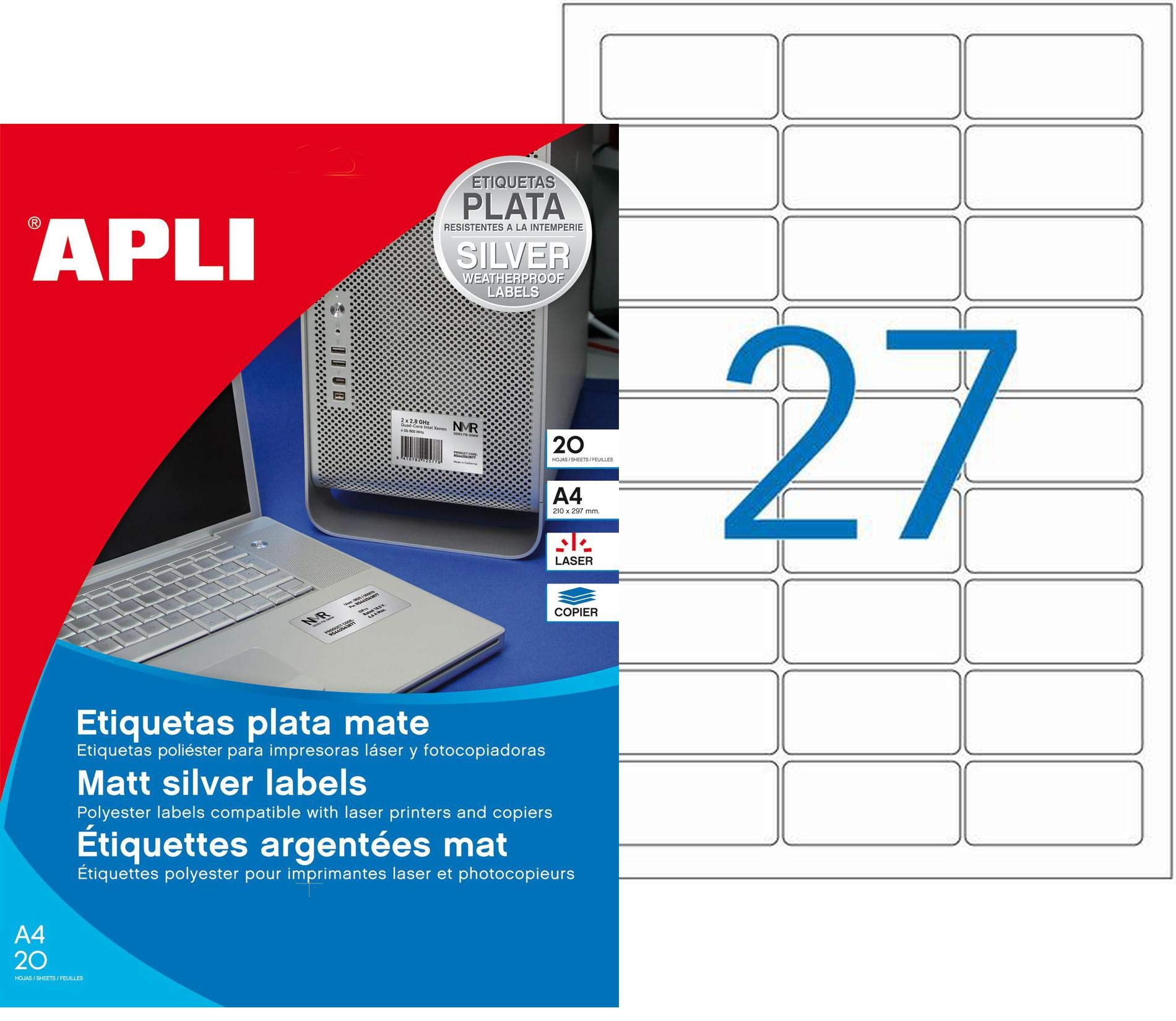 APLI 10070 – Labels, 20 Sheets