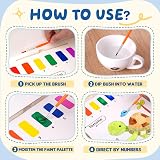 YPLUS Water Colouring Book for Children with Paint Set Animals view 3