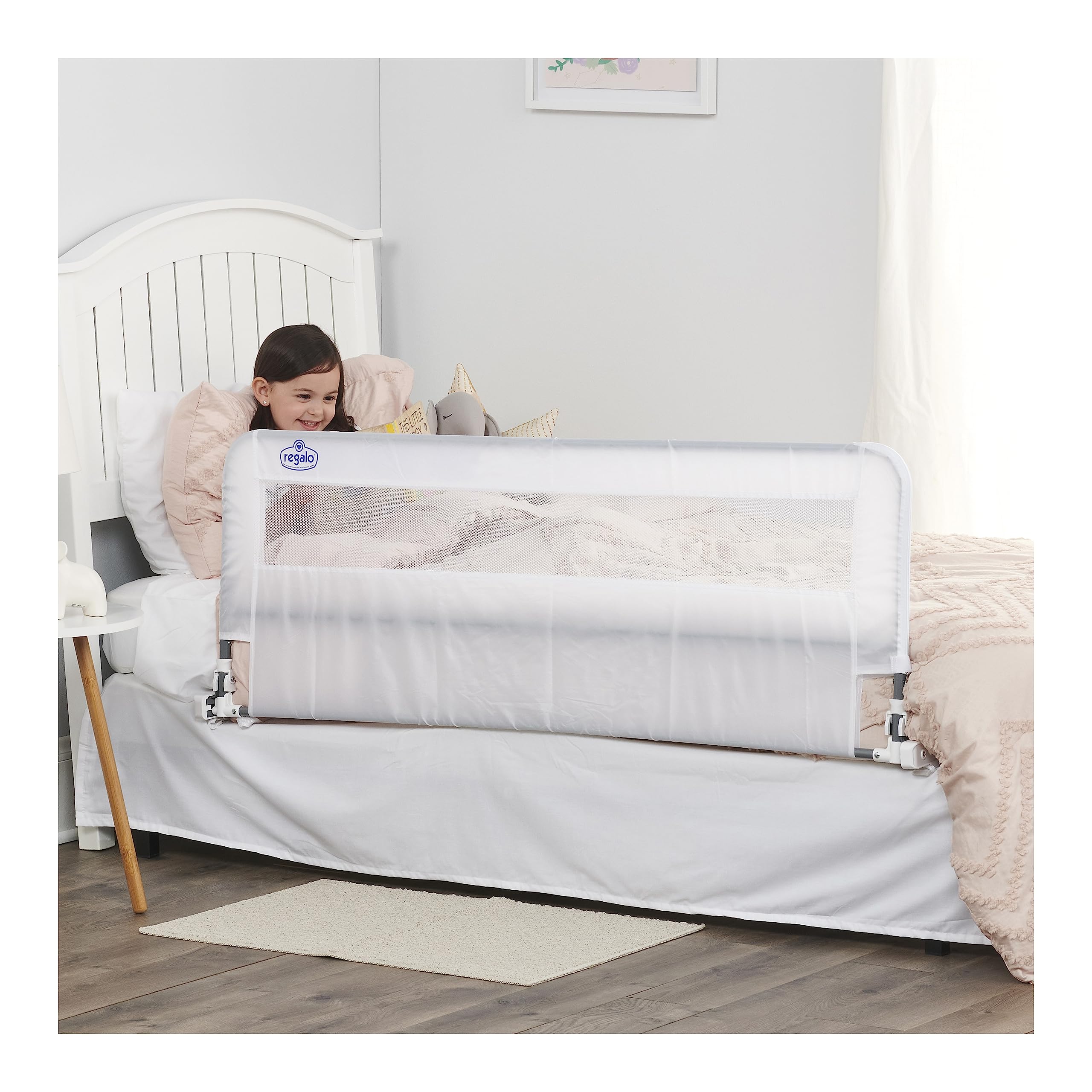 Regalo Hideaway 54-Inch Extra Long Bed Rail Guard, with 54 Inch  display picture 1