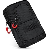 mytag Golf Ball Bag Pouch Zipper | Store 12-15 Balls, Golf Valuables Pouch Portable Outfit Organizer Bag Organizer Case Multipocket, Black