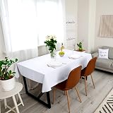 Utopia Kitchen Rectangle Tablecloth 150x300 cm Pack of 2 White view 9