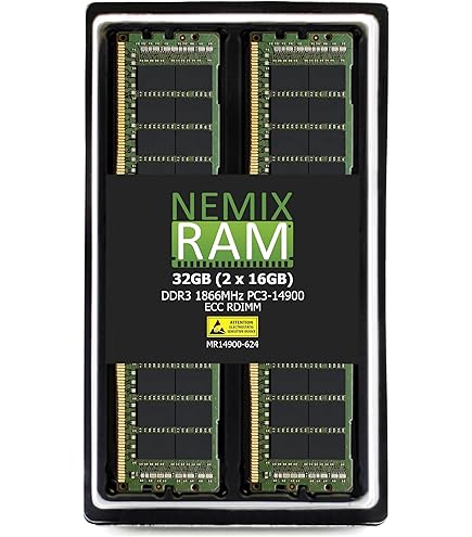 NEMIX RAM 32GB (1X32GB) DDR3 1866MHZ PC3-14900 4Rx4 1.5V 240-PIN